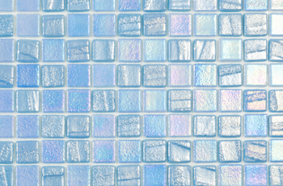 Fusion Light Blue Glass Mosaic Pool Tiles