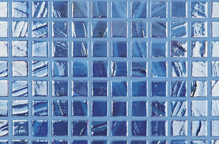 Blue Brush Glass Mosaic Pool Tiles